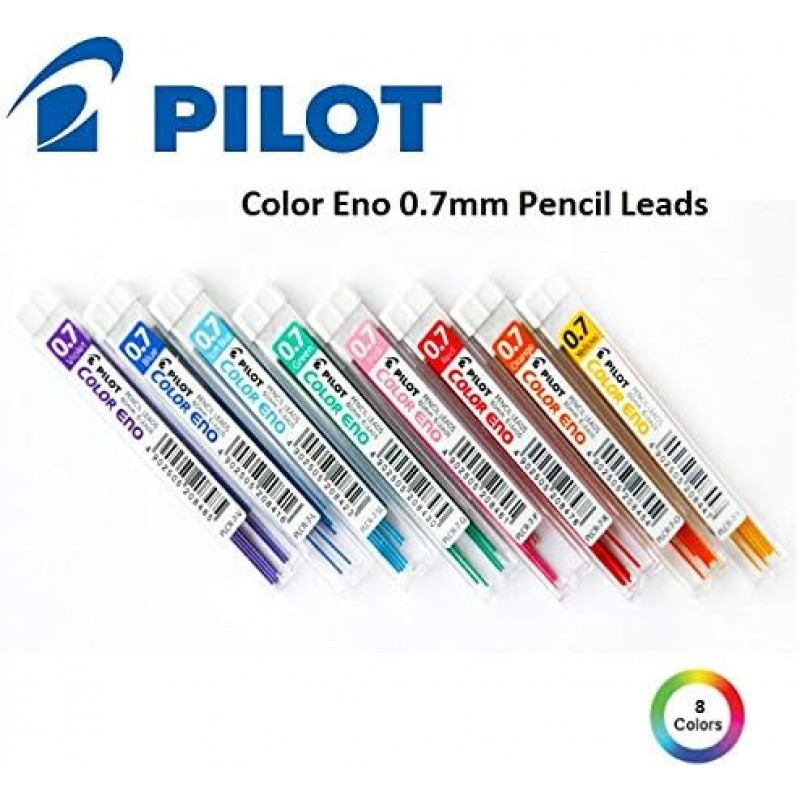 PILOT PLCR-7-SL Eno 리드 12개 팩 0.7mm, 파란색