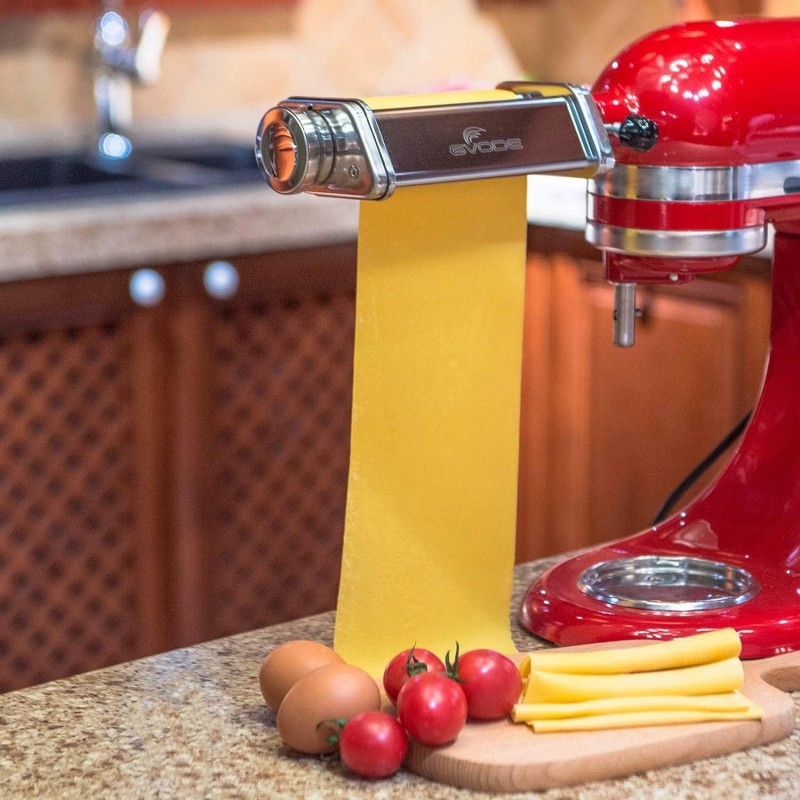 KitchenAid 스탠드 믹서용 파스타 롤러 어태치먼트-노브 8개가 있는