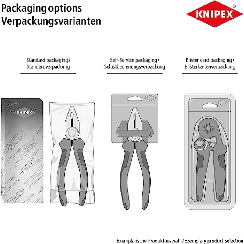 KNIPEX 전자식 슈퍼 닙(125mm) 다중 구성요소 슬리브로 광택 처리 78 91 125