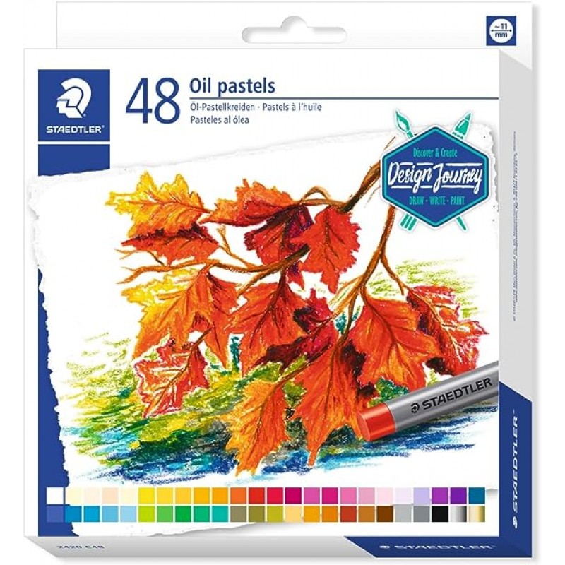 Staedtler Karat 2420 C48 오일 파스텔 판지 상자 케이스 48가지 색상 세트