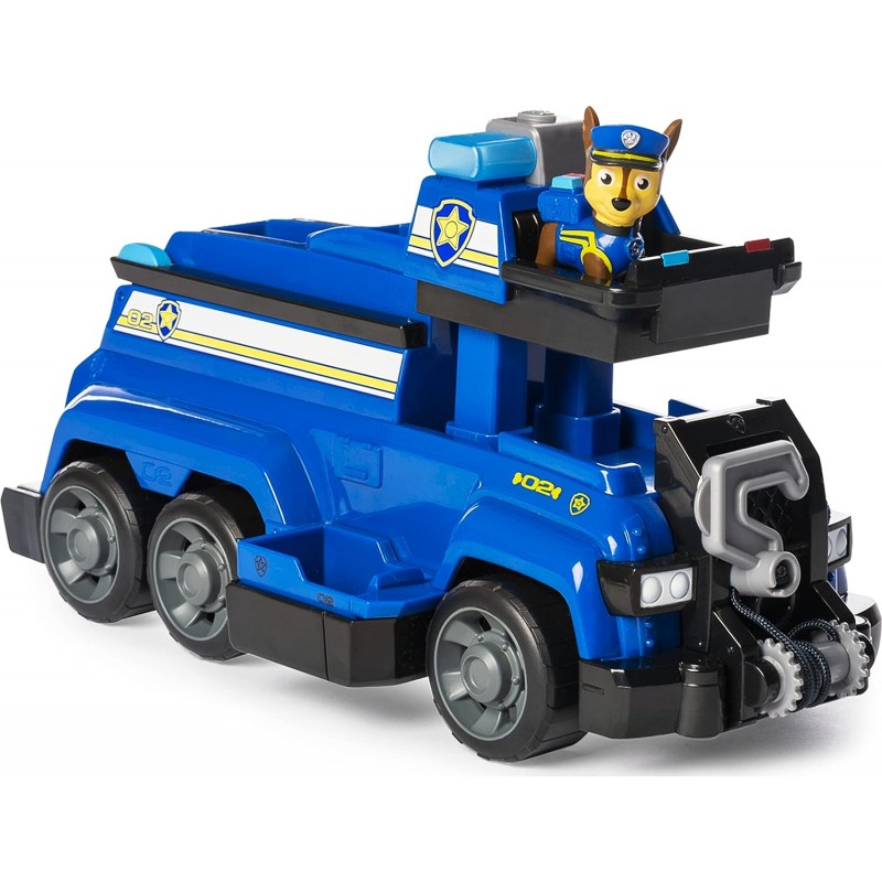 Paw Patrol 6052956 체이스의 총 팀 구조 경찰 차량 피규어