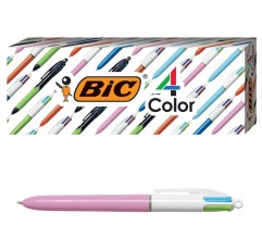 BIC 패션 볼펜, 미디엄 포인트(1.0mm)- 라벤더 4개