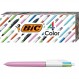 BIC 패션 볼펜, 미디엄 포인트(1.0mm)- 라벤더 4개