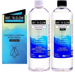 Art ‘N Glow Epoxy Resin for Clear Casting and Coating- 473ml 키트