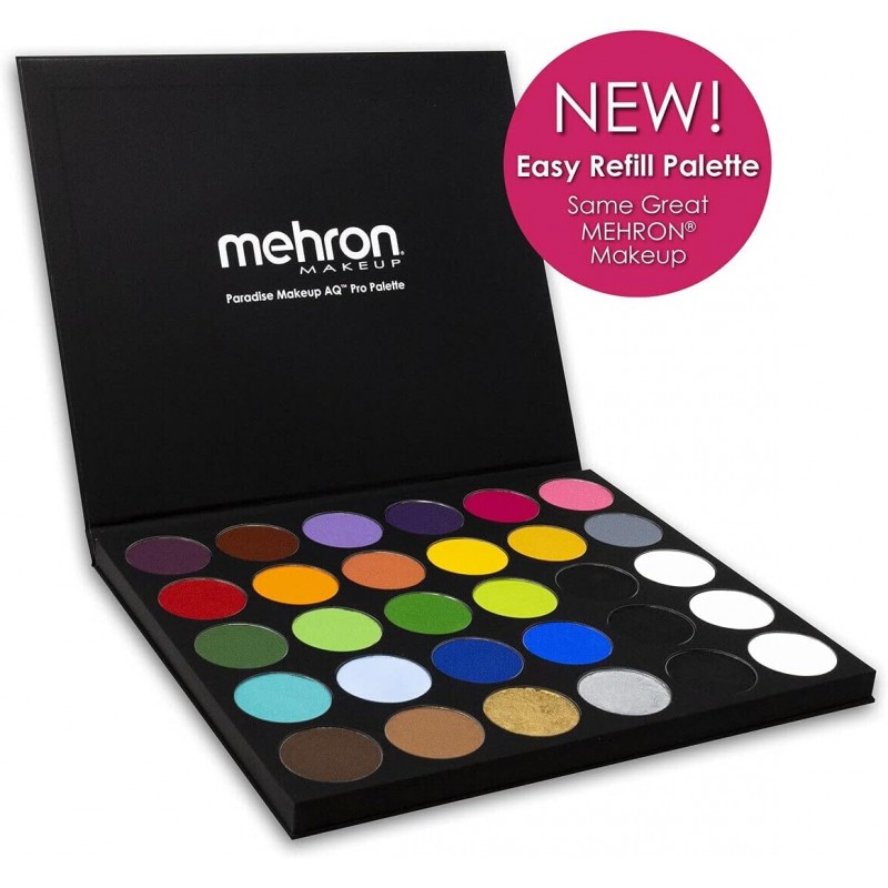 Mehron 메이크업 파라다이스 메이크업 AQ 30 컬러 프로 팔레트(그루얼티프리)