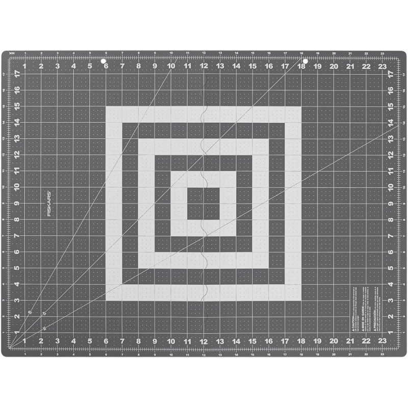 Fiskars Crafts 접이식 절단 매트, 18 x 24, 회색