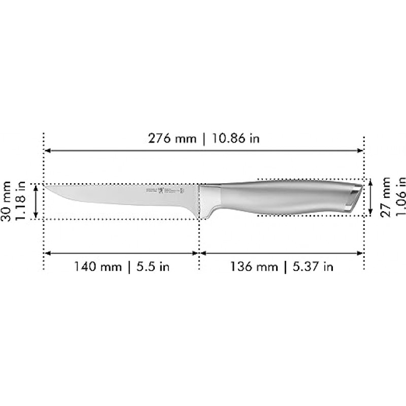 ZWILLING HENCKELS 모더니스트 레이저 샤프 5.5인치 본닝 나이프-100년 이상의 숙련된 기술을 바탕으로 제작된 독일 기술