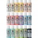 Delta Creative 18색 Ceramcoat 아크릴 페인트 세트, 2온스(59ml), 파스텔