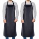 Homsolver 2Pack 방수 고무 비닐 앞치마 주방용 정육점 화학성 앞치마