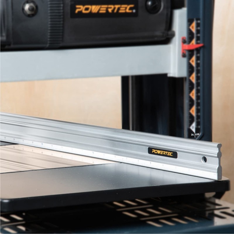 POWERTEC 71332 38인치 양극 처리된 알루미늄 직선 모서리 전문 마무리 도구