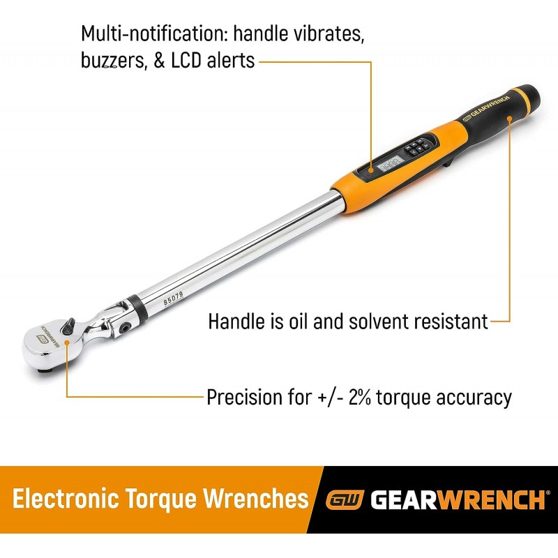 GEARWRENCH 1/2 드라이브 전자 토크 렌치 - 85077