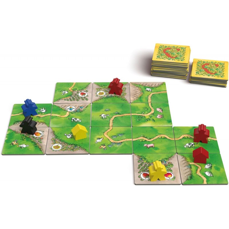 Hans im Glück 48249 Carcassonne 다양한 에디션 보드 게임 오버 힐과 데일 가족 게임