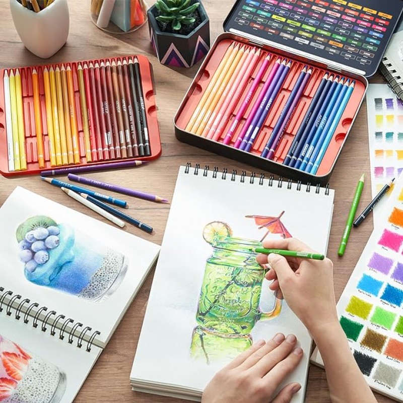 Arteza 예술가 및 초보자를 위한 전문 색연필 72가지 색상