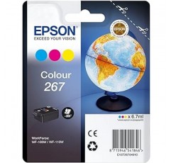 Epson 앱손 267 잉크 카트리지 멀티팩 3가지 색 시안, 마젠타, 옐로우 T2670