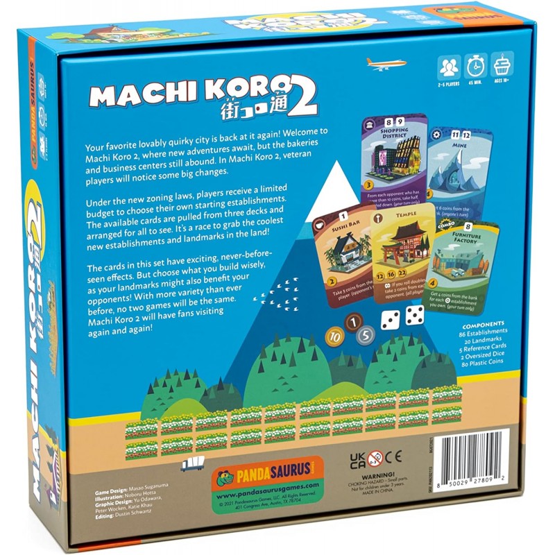 Pandasaurus Games- Machi Koro 2 보드 게임 - 당신의 기발한 도시에서 새로운 모험이 기다립니다!