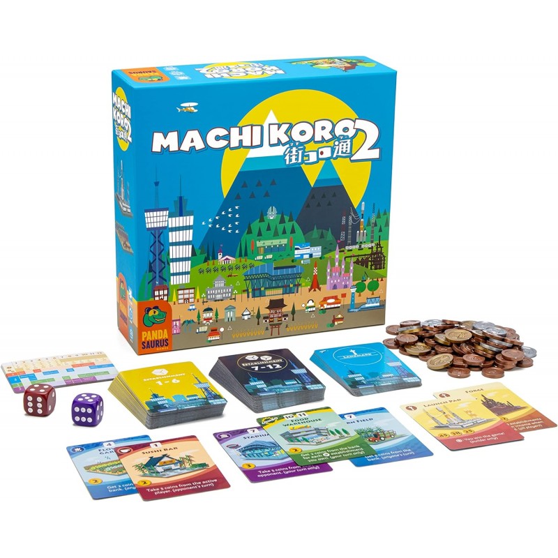 Pandasaurus Games- Machi Koro 2 보드 게임 - 당신의 기발한 도시에서 새로운 모험이 기다립니다!