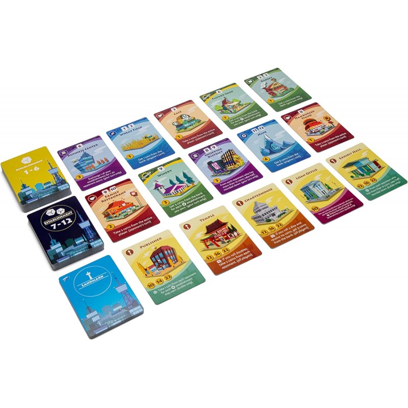 Pandasaurus Games- Machi Koro 2 보드 게임 - 당신의 기발한 도시에서 새로운 모험이 기다립니다!