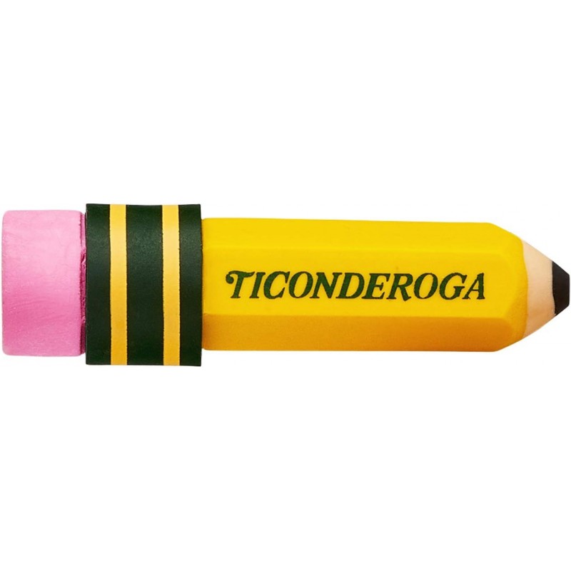 TICONDEROGA 지우개, 연필 모양, 노란색, 36팩(38936)