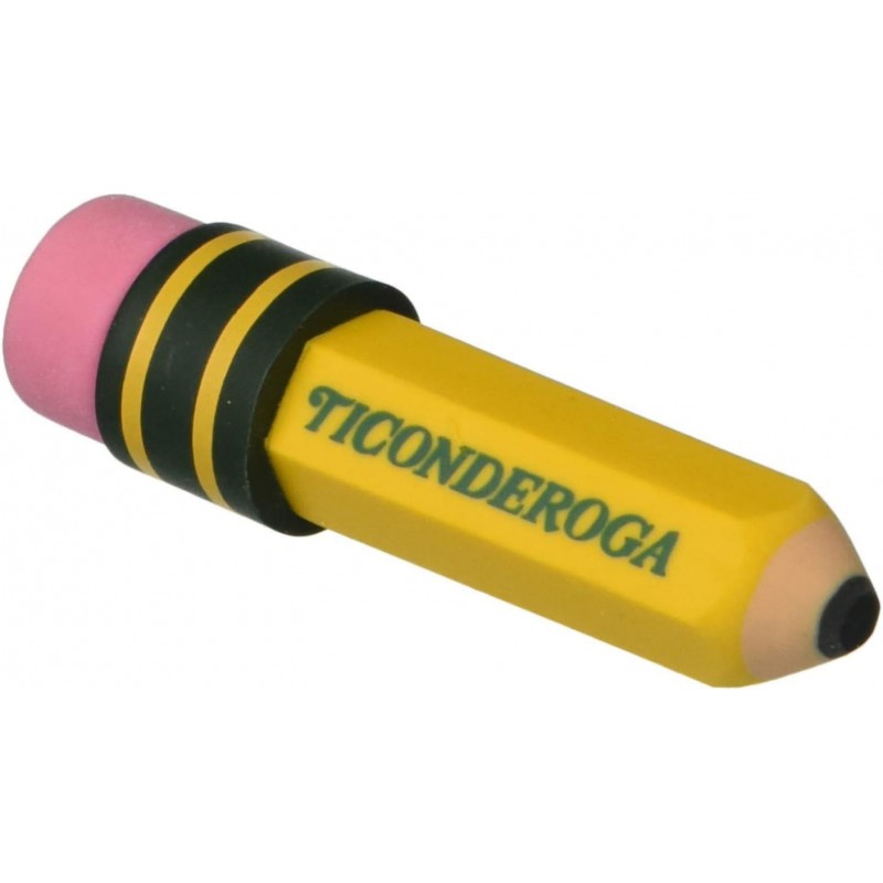 TICONDEROGA 지우개, 연필 모양, 노란색, 36팩(38936)