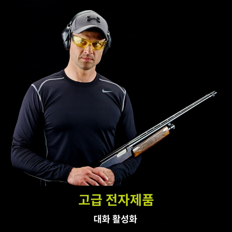 Peltor Sport RangeGuard 전자 청력 보호 장치, NRR 21dB, 사격장, 사격 및 사냥용 귀 보호 장치, 회색