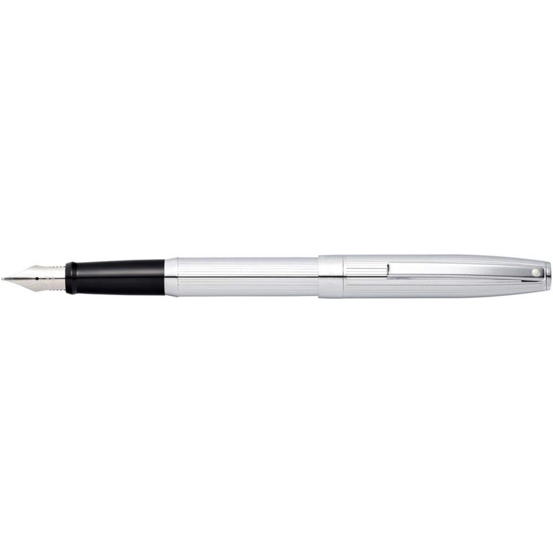 SHEAFFER Sagaris N0948140 만년필, F, 파인 포인트, 크롬