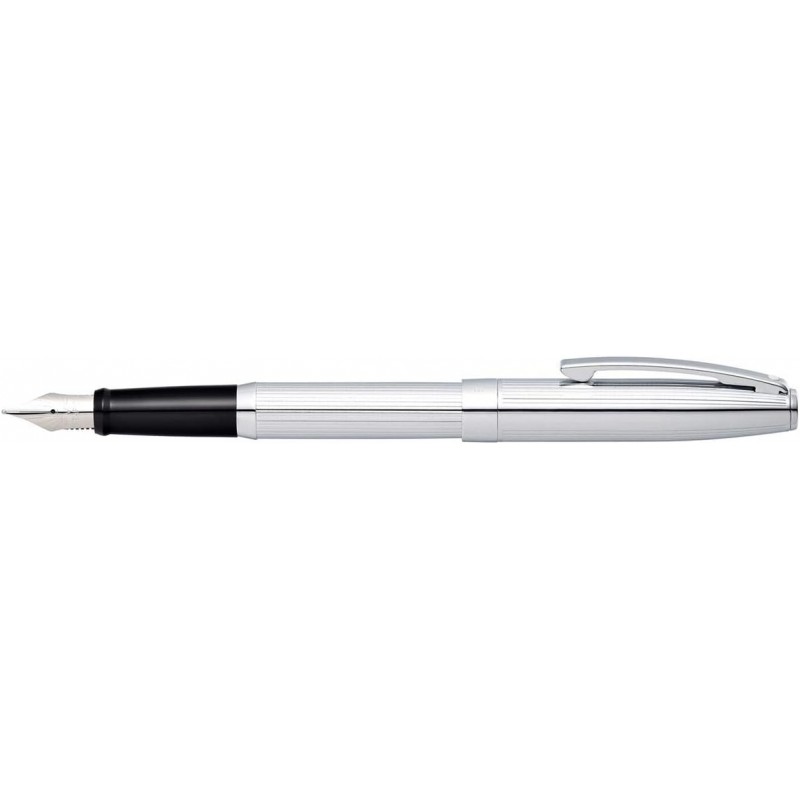 SHEAFFER Sagaris N0948140 만년필, F, 파인 포인트, 크롬