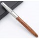 JINHAO 51A 만년필, 나무 펜, 스틸 캡, 복숭아 나무, EF 유형 특급 0.01인치(0.38mm)
