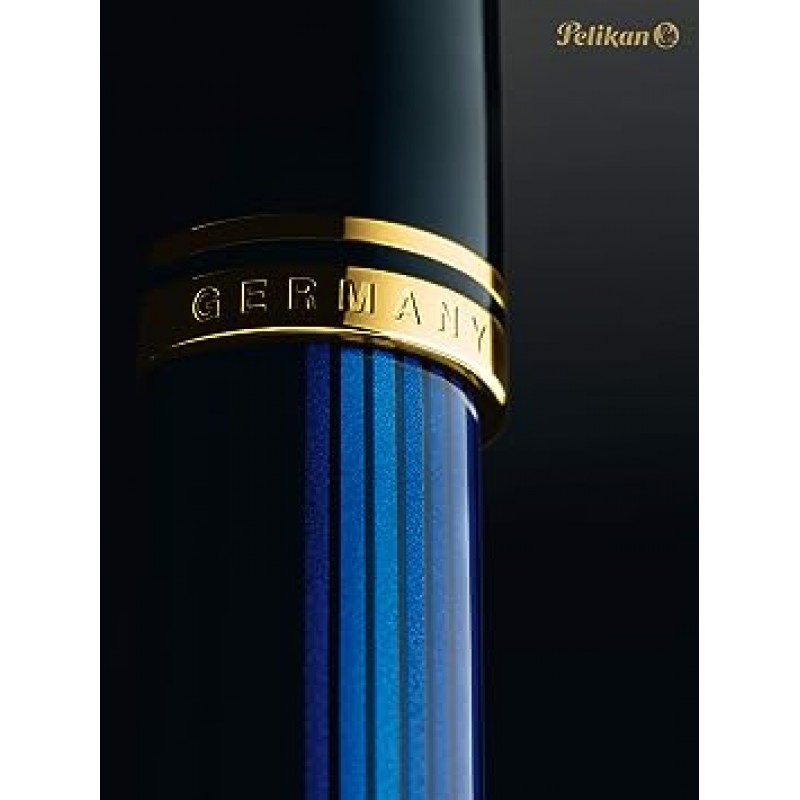 펠리칸 만년필 M800 (블루 레진, 골드 장식) 986737 – F