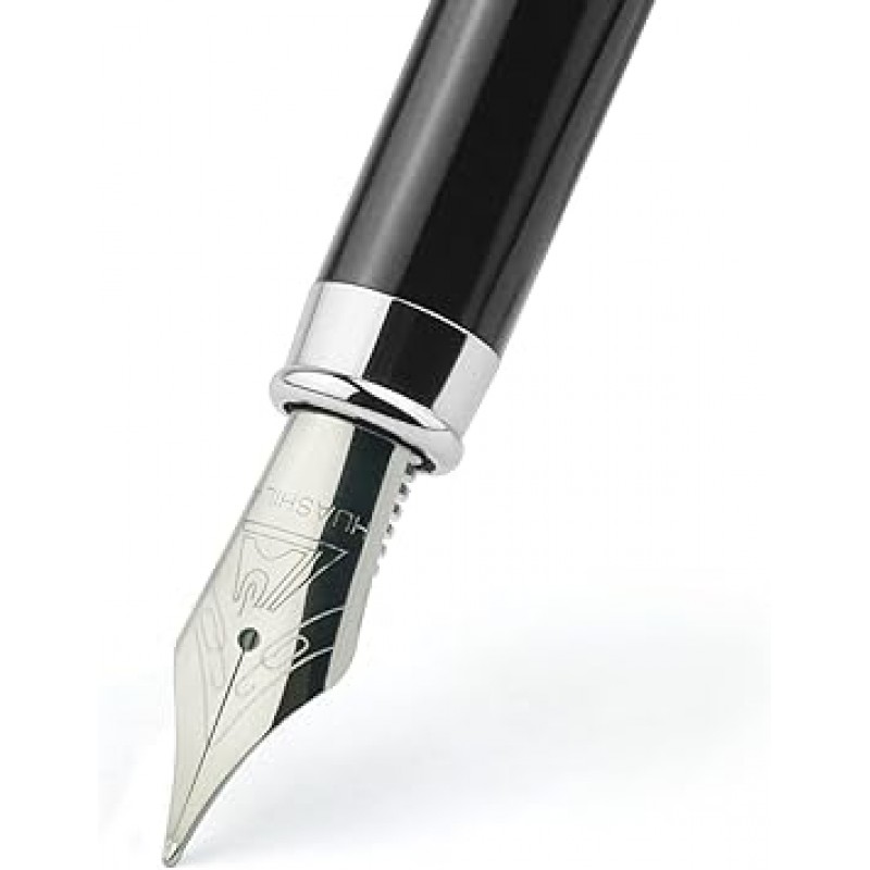잉크 리필 컨버터 포함 클래식 메탈 만년필 서예 펜 드로잉 저널 이그제큐티브 비즈니스 선물 펜