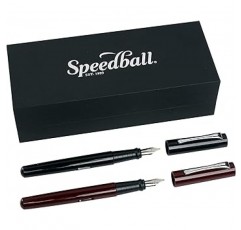 Speedball 002907 붓글씨 만년필 선물 세트 블랙