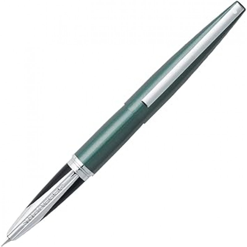 Sheaffer Taranis 작은 만년필 숲 녹색 크롬 트림 (E0944643-PB2)