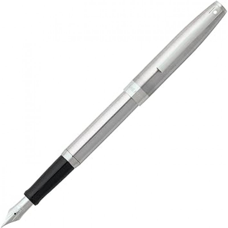 Sheaffer Sagaris, 광택, 크롬, 크롬 트림 만년필 : Fine 펜촉 (e0947243)