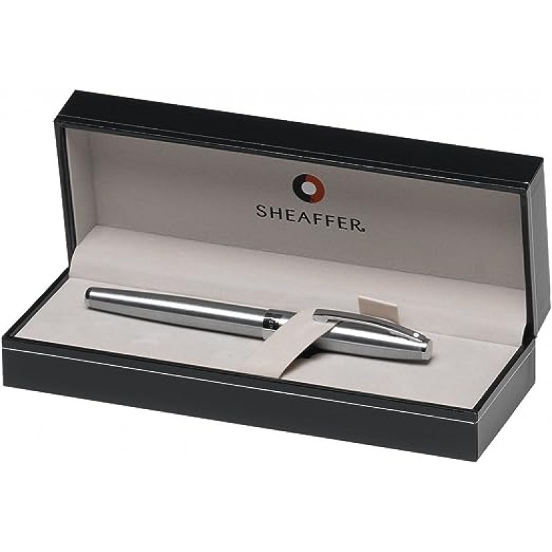 Sheaffer Sagaris, 광택, 크롬, 크롬 트림 만년필 : Fine 펜촉 (e0947243)