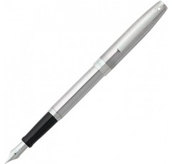 Sheaffer Sagaris, 광택, 크롬, 크롬 트림 만년필 : Fine 펜촉 (e0947243)