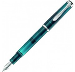 Pelikan 클래식 m205 피스톤 Fountain 펜 아쿠아 마린 B (브로드) 잉크. 잉크