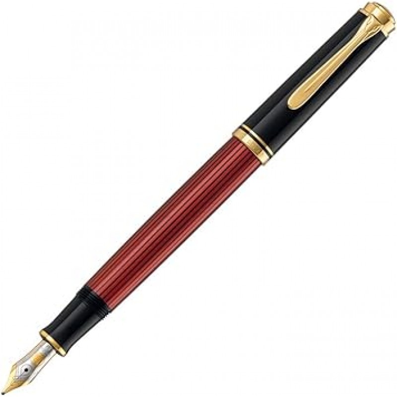 Pelikan Souveran m400 Fountain 펜, Extra Fine ,블랙/레드( 925131 )