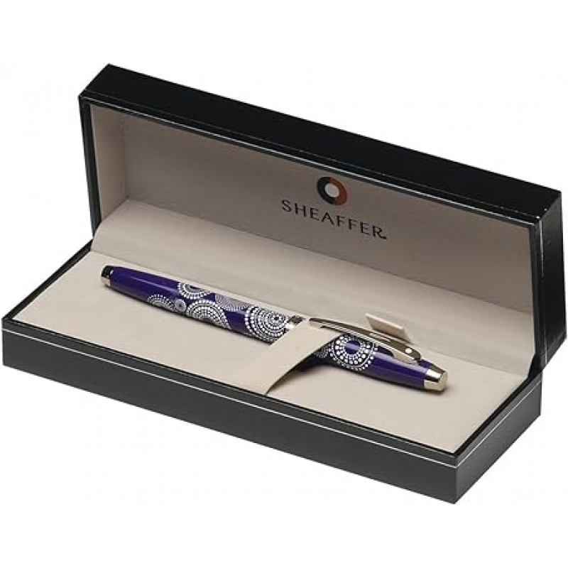 Sheaffer 광택 보라색 패턴 롤러 볼펜 (9271-1)