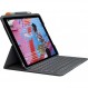 Logitech iK1055BK Graphite SLIM FOLIO 얇은 Bluetooth 키보드 iPad 10.2 인치 9세대 8세대 7세대 키보드 케이스와 호환 가능