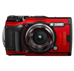 OLYMPUS Tough TG-6 디지털 카메라, 빨간색, 12메가픽셀 CMOS F2.0, 49.2피트(15m), 방수, 220.5파운드(100kg), 적재 용량, GPS, Wi-Fi 내장 TG-6RED