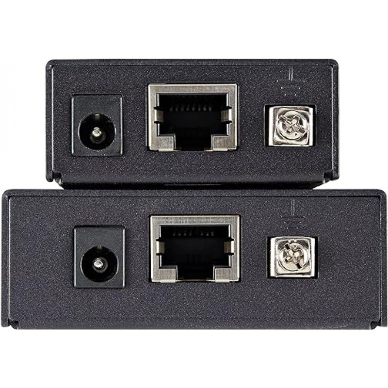 StarTech.com ST121HDBTPW HDBaseT 지원 HDMI 연장기 / Category 5e & Category 6 Power Over Cable HDMI 연장기 / 4K UHD 해상도 / 최대 100m