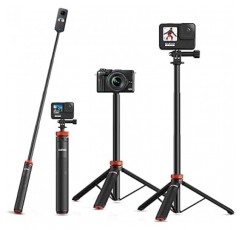 UURig TP-03 Gopro 용 Selfie 스틱 130cm Selfie 스틱 보이지 않는 Selfie 스틱 Insta360 Selfie 스틱 GoPro 삼각대 액세서리 Osmo Action 3 용 휴대용 안정 삼각대 Insta360 GoPro Hero 11/10/9/8/7 용 x3 Selfie 스틱 DJI Action 3/2 For Insta360 ONE X3/X2/GO 2/ONE RS 1