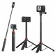 UURig TP-03 Gopro 용 Selfie 스틱 130cm Selfie 스틱 보이지 않는 Selfie 스틱 Insta360 Selfie 스틱 GoPro 삼각대 액세서리 Osmo Action 3 용 휴대용 안정 삼각대 Insta360 GoPro Hero 11/10/9/8/7 용 x3 Selfie 스틱 DJI Action 3/2 For Insta360 ONE X3/X2/GO 2/ONE RS 1" 360°/ONE RS 셀카/촬영 녹화/동영상 시청/라이브