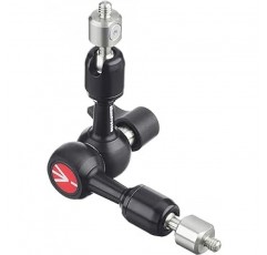 Manfrotto 244MICRO FriXion 암, 카메라 액세서리, 암 길이 5.9인치(15cm), 1/4면 및 3/8나사, 카메라 고정 사진용, 웹캠, 원격 작업, 원격 회의, 적재 용량 6.6lbs(3kg), 무게: 0.5파운드(0.22kg)