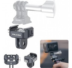 Ulanzi Falcam F22 Gopro 삼각대 커넥터용 퀵 릴리스 마운트 어댑터 액션 카메라 액세서리 삼각대 셀카봉 목걸이 마운트 Go Pro용 스위블 클립 전용 마운트 알루미늄 합금 소재 충격 방지 쉬운 설치 변환 어댑터