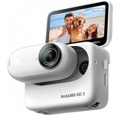 Insta360 GO 3(64GB) - 작고 가벼운 액션 카메라, 휴대용 및 다용도, 핸즈프리 POV, 원하는 곳에 장착, 안정화, 다기능 액션 포드, 방수, 여행, 스포츠, 브이로그