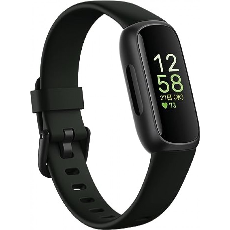 Fitbit Inspire 3 피트니스 트래커, 미드나이트 젠/블랙(배터리 수명 최대 10일/심박수 모니터)