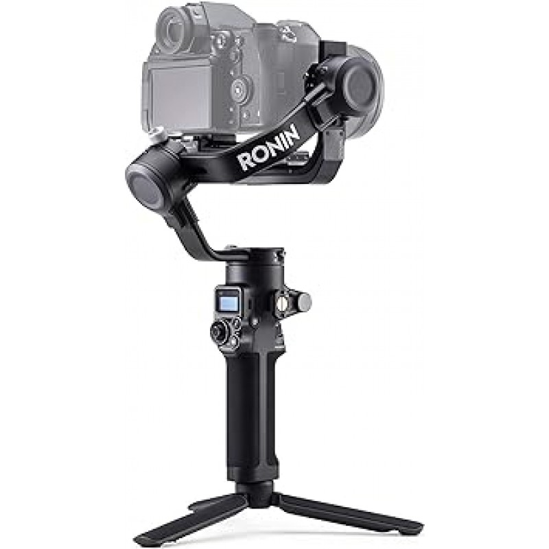 DJI RSC 2 콤보, SLR 카메라용 3축 짐벌 스태빌라이저, 접이식 설계, 최대 적재량 3 kg, Canon/Sony/Panasonic/Nikon/Fujifilm제 카메라 대응, 캐리 케이스와 액세서리 동봉, 블랙