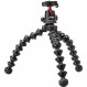 Joby JB01522-BWW 미니 삼각대 Gorilla Pod 리그, 적재 용량 11.0lbs(5kg), 부착된 액세서리용 헤드 헤드 리그 포함, 블랙/차콜, LED 조명/마이크