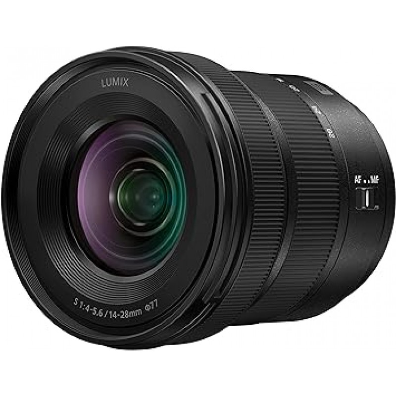 Panasonic 초광각 줌 렌즈 L 마운트 시스템 용 풀 사이즈 미러리스 SLR 교체 렌즈 Lumix LUMIX S 14-28mm F4-5.6 S-R1428