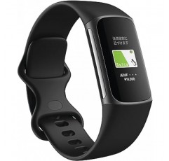 [Suica 호환] Fitbit Charge 5 트래커, 블랙/그래파이트, 최대 7일의 배터리 수명, 내장형 GPS, 스마트 워치